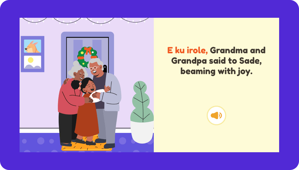 Interactive story-based learning interface for African languages